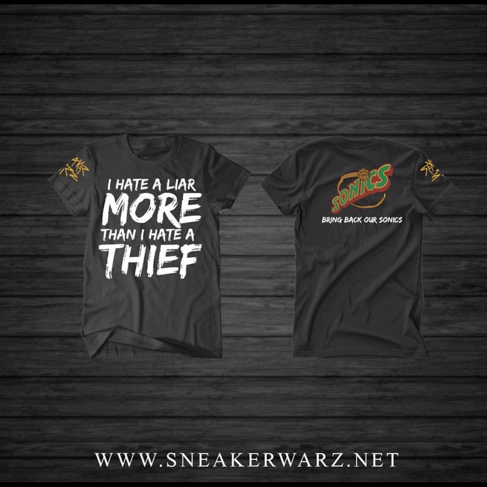 Sneaker Warz clothing brand custom T-shirt #Sonics